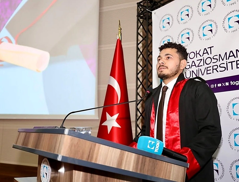 كلمة التخرج والتكريم بالمرتبة الأولى - جامعة توكات غازي عثمان باشا